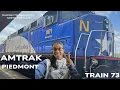 Amtrak Piedmont Train from Raleigh to Charlotte North Carolina