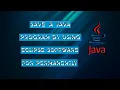 How to Save a Java Program in a Java Simple File in Urdu or Hindi