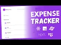 Build Expense Tracker App Using React Typescript Next Js and Tailwind CSS