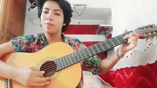 يا رايح وين مسافر ، عزف جيتار عفاف بن حسين أغنية ل دحمان الحماشي شاب طه دندنها