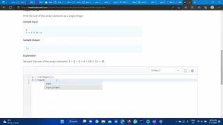 Simple Array Sum - Hackerrank Solution python