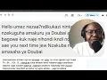 Amagorwa Abarundi Bagowe i Dubai – Ukuri Kutavugwa