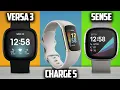 Fitbit Charge 5 vs Versa 3 vs Sense Fitbit Comparison 2022
