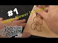 1 of 9 Simple Flower ii Stencil