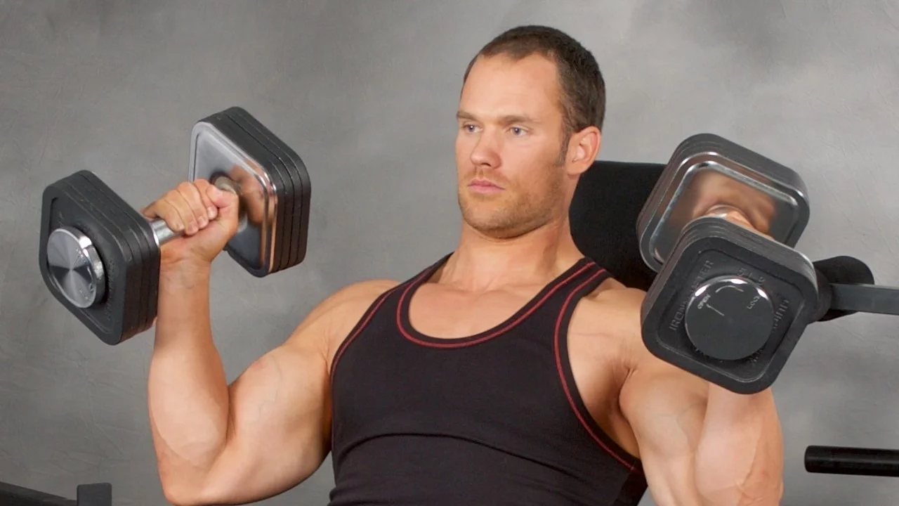 Ironmaster Quick-Lock Adjustable Dumbbell System 75 lb Set