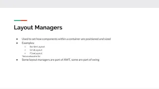 Part 5 Layout Managers and the contentPane Java GUI Tutorial