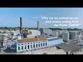 Why is there dark smoke coming from the Vale Power Station in Guernsey