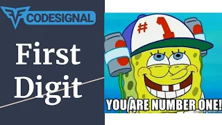 First Digit - Codesignal