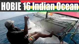 Hobie 16 with commentary paradise sailing in Mauritius