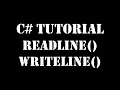 C Console Application Part 2 c readline writeline example