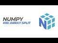 NumPy Tutorial Array Split