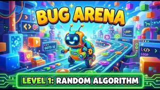 MakeCode Arcade AI Tutorial Bug Arena - Random Algorithm Step-by-Step