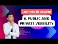 6 Public and Private Visibility in PHP-based OOP YouTube Tutorial OOP Web Development Laravel
