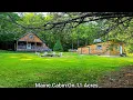 Maine Cabins On 11 Acres 235k ME Real Estate Lake River Furnished Camps Maine