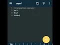 comparison operator in python