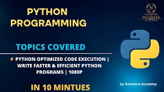 Python Optimized Code Execution Write Faster Efficient Python Programs 1080p