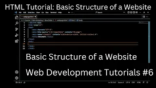 HTML Tutorial Basic Structure of a Website Web Development Tutorials