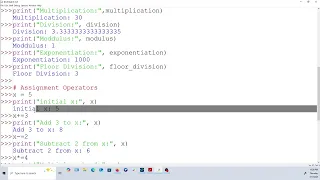 Lesson 3 Python Operators Arithmetic Assignment and Comparison Operations