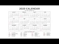 Year 2023 Calendar Printable with Holidays - Wiki Calendar
