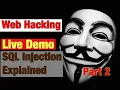 Web Application testing Part 2 SQL Injection Explained EC-Council ECSA Live Demo