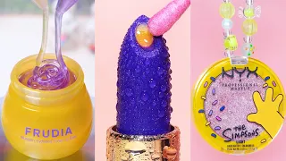 Satisfying Makeup Repair ASMR💄How to Make Glossy Lip Balm & Fixing Broken NYX Highlighter #213