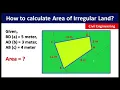 How to Calculate Area of Irregular Land or Plot Step by Step