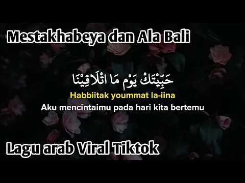Download MP3 Haga Mestakhabeya (habbitak yaumatlaqina) x Ala Bali Viral TikTok (Lirik Arab, Latin dan Terjemahan)
