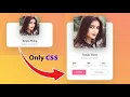 Animated Profile Card Design using only Html CSS Profile Card CSS Hover Effects