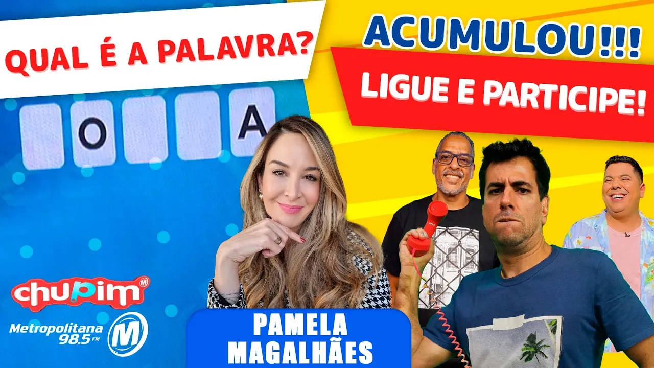 PAMELA MAGALHÃES - PRÊMIO DE 500 REAIS PARA QUEM ACERTAR A PALAVRA MISTERIOSA! - 10/08/2023