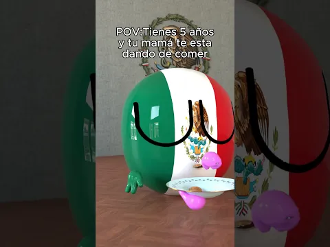 Cuando eras niño y te daban de comer #shorts #memes #countryballs