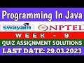 NPTEL Programming In Java WEEK 9 Programming Assignment Solutions Swayam July 2023 IIT Kharagpur