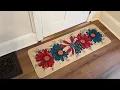 Baccessor Patriotic Daisy Kitchen Rugs 4th of July Non Slip Washable Kitchen Mats