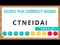 Guess the Correct Word Unscramble in Record Time 8 Letters Agent Quiz