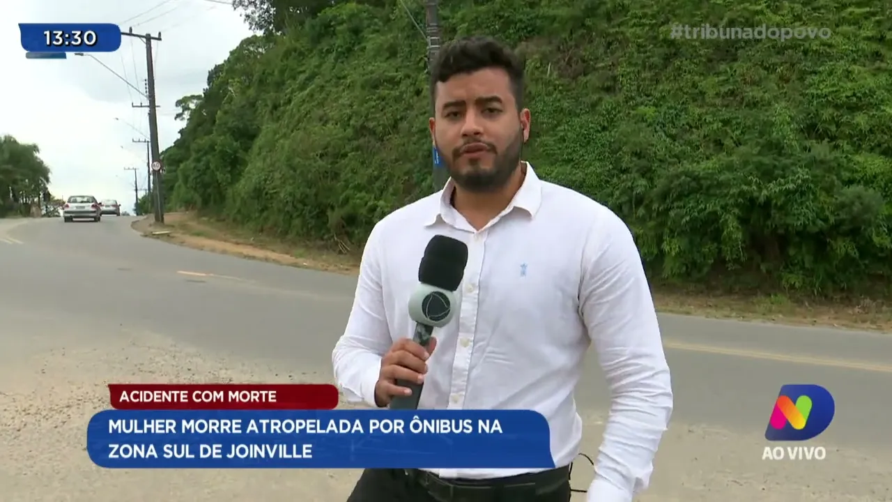 Acidente com morte: mulher morre atropelada por ônibus na zona Sul de Joinville