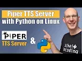 Running a local Piper TTS server with Python on Linux