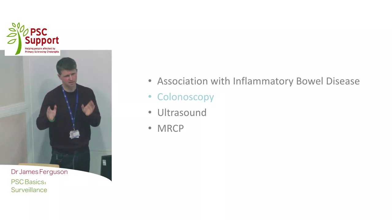 Dr James Ferguson - PSC Basics 4: surveillance (PSC Support)