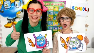 School Story with Lika and Nastya👀😮