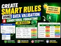 Data Validation conditional Formatting to Create Rules in Excel