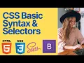 CSS basics syntax and selectors-inline styling and basic css syntax-internal styling with style tag