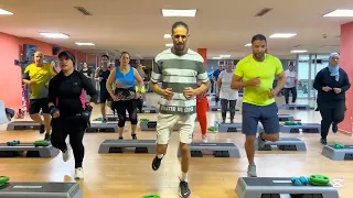 تمارين كارديو حركات فنون القتال و موسيقى عربية 