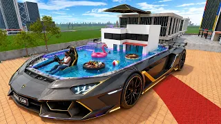 Franklin Build Swimming Pool Car - INDIAN BIKES DRIVING 3D