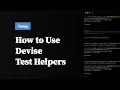 How to use Devise Test Helpers in Rails