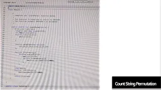 Count String Permutation HackerRank Code in Java