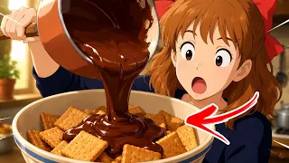 اغرب طبخات الانمي 😬!! الذ شوكولاتة دبي!!🤭