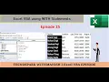 Excel VBA With Statement in Excel VBA for Formatting I With Statement I Episode 25
