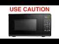 Mainstays Microwave Oven Cautionary not full review by Skywind007