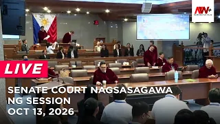 Senate Court nagsasagawa ng session | NewsWatch Live