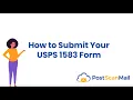 PostScan Mail How to Submit Your 1583 Form
