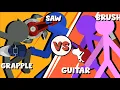 Download Lagu Supreme Duelist Stickman FIGHT ANIMATION: GRAPPLE x SAW vs GUITAR x BRUSH