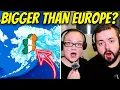 Why Is ALASKA This Big Irish Couple Reacts to USA State Size Comparison